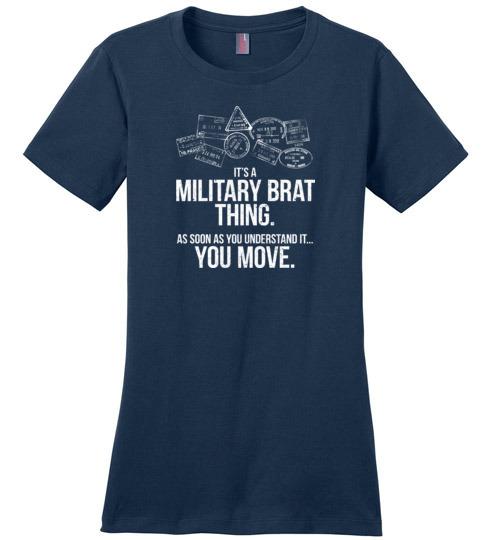 Load image into Gallery viewer, &quot;Military Brat Thing&quot; - Women&#39;s Crewneck T-Shirt
