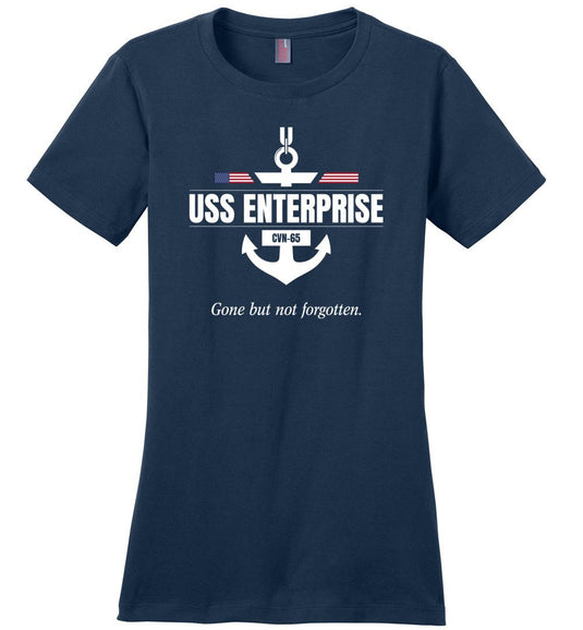 USS Enterprise CVN-65 "GBNF" - Women's Crewneck T-Shirt