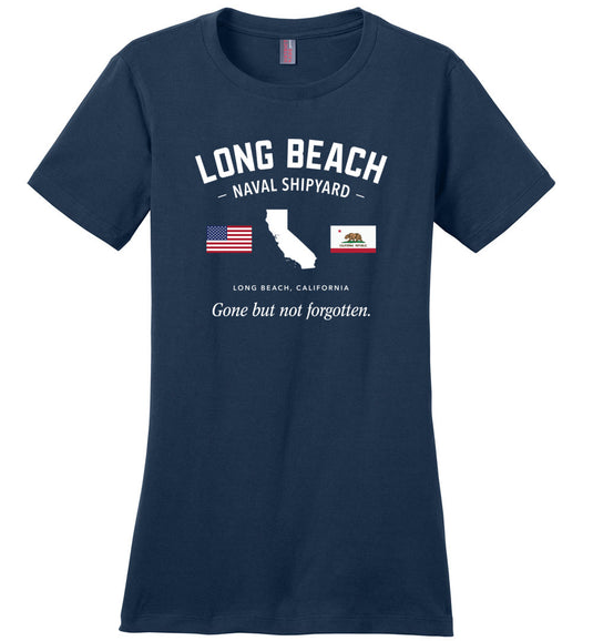 Long Beach Naval Shipyard "GBNF" - Women's Crewneck T-Shirt