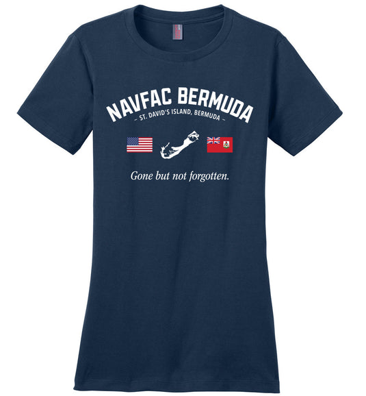 NAVFAC Bermuda "GBNF" - Women's Crewneck T-Shirt