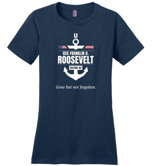 USS Franklin D. Roosevelt CV/CVA-42 "GBNF" - Women's Crewneck T-Shirt