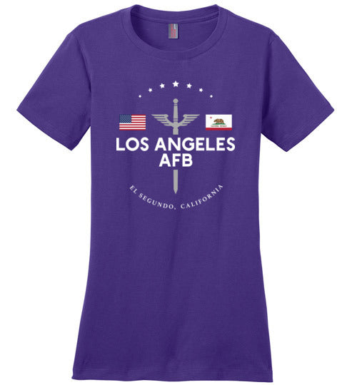 Los Angeles AFB - Women's Crewneck T-Shirt-Wandering I Store