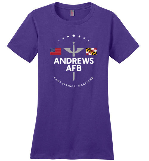 Load image into Gallery viewer, Andrews AFB - Women&#39;s Crewneck T-Shirt-Wandering I Store
