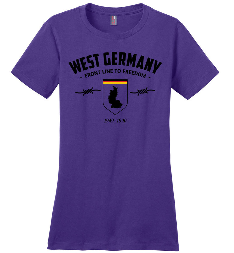 Load image into Gallery viewer, West Germany &quot;Front Line to Freedom&quot; - Women&#39;s Crewneck T-Shirt
