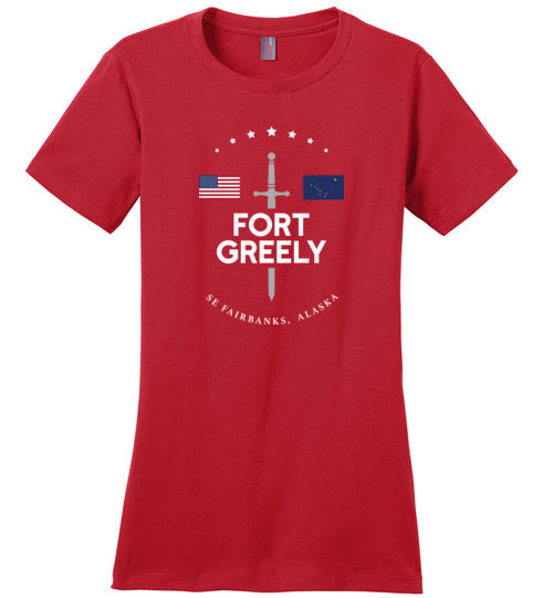 Load image into Gallery viewer, Fort Greely - Women&#39;s Crewneck T-Shirt-Wandering I Store
