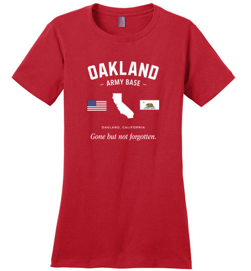 Load image into Gallery viewer, Oakland Army Base &quot;GBNF&quot; - Women&#39;s Crewneck T-Shirt-Wandering I Store
