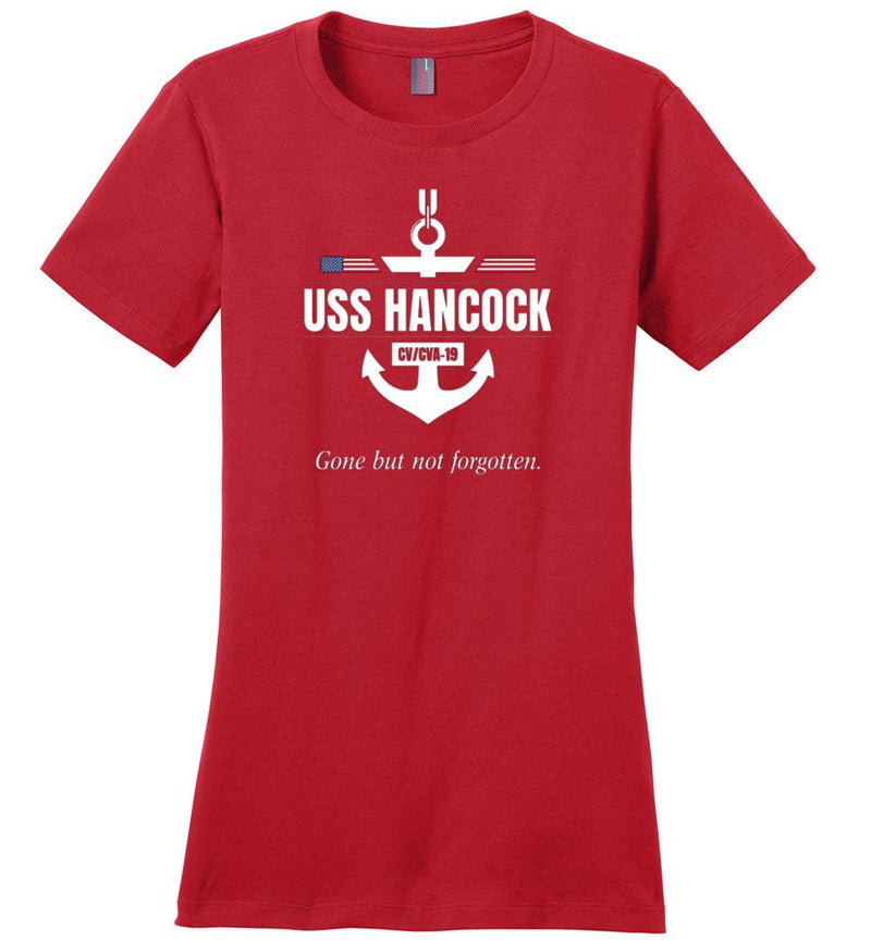 Load image into Gallery viewer, USS Hancock CV/CVA-19 &quot;GBNF&quot; - Women&#39;s Crewneck T-Shirt
