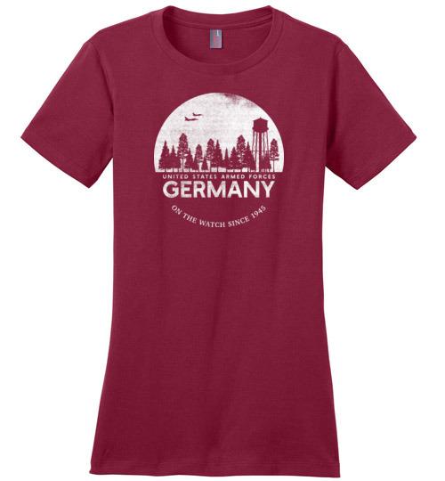 U.S. Armed Forces Germany "On The Watch Since 1945" - Women's Crewneck T-Shirt