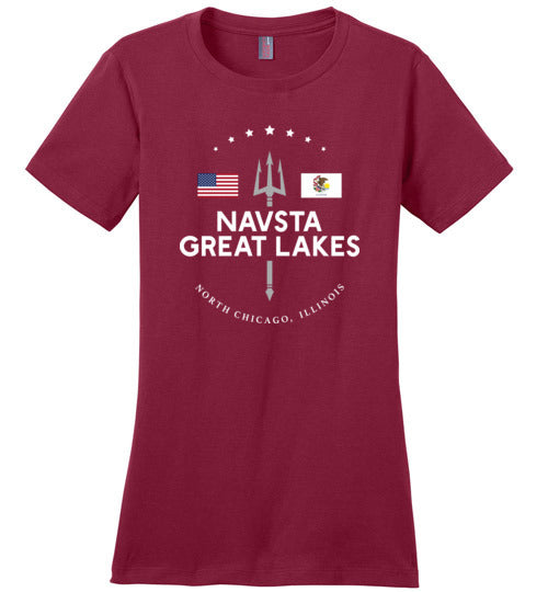 NAVSTA Great Lakes - Women's Crewneck T-Shirt-Wandering I Store