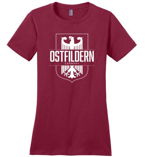 Load image into Gallery viewer, Ostfildern, Germany - Women&#39;s Crewneck T-Shirt
