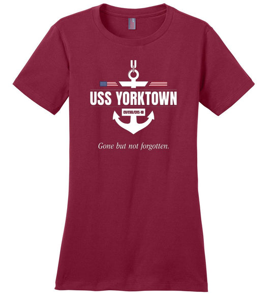 USS Yorktown CV/CVA/CVS-10 "GBNF" - Women's Crewneck T-Shirt