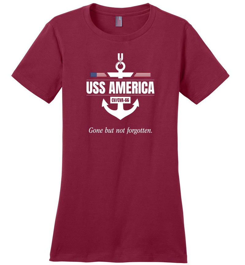 Load image into Gallery viewer, USS America CV/CVA-66 &quot;GBNF&quot; - Women&#39;s Crewneck T-Shirt
