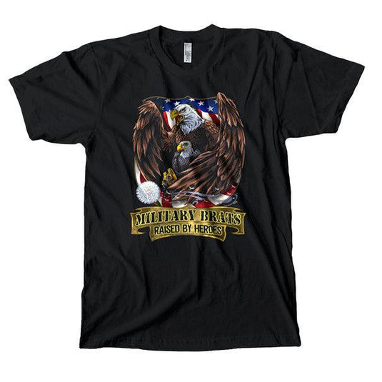 "Military Brats - Raised by Heroes" American Apparel Unisex T-Shirt