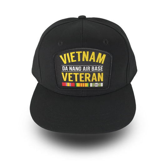 Vietnam Veteran "Da Nang Air Base" - Woven Patch Cap-Wandering I Store