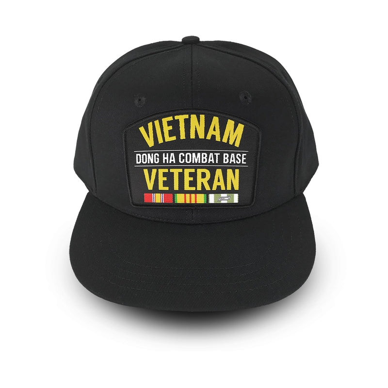 Load image into Gallery viewer, Vietnam Veteran &quot;Dong Ha Combat Base&quot; - Woven Patch Cap-Wandering I Store
