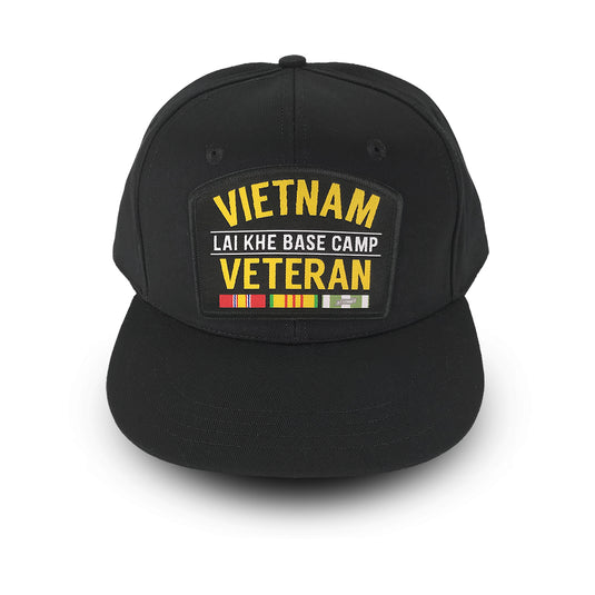 Vietnam Veteran "Lai Khe Base Camp" - Woven Patch Cap-Wandering I Store