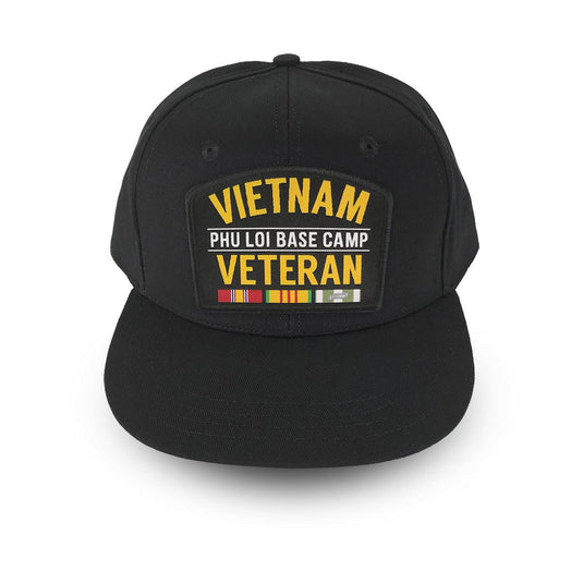Vietnam Veteran "Phu Loi Base Camp" - Woven Patch Cap-Wandering I Store