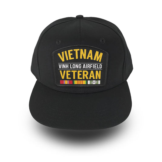 Vietnam Veteran "Vinh Long Airfield" - Woven Patch Cap