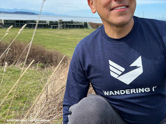 Wandering I Logo - Men's/Unisex Long-Sleeve T-Shirt-Wandering I Store