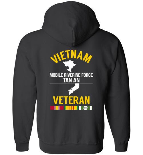 Load image into Gallery viewer, Vietnam Veteran &quot;Mobile Riverine Force Tan An&quot; - Men&#39;s/Unisex Zip-Up Hoodie
