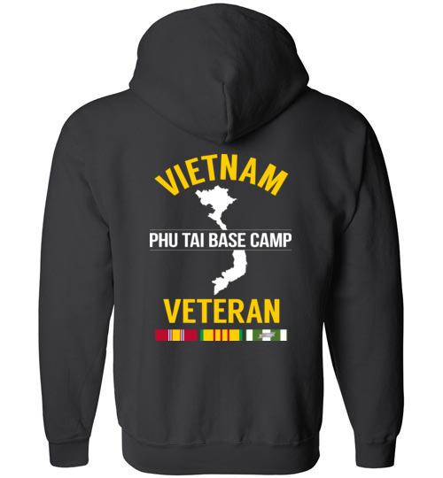 Vietnam Veteran "Phu Tai Base Camp" - Men's/Unisex Zip-Up Hoodie