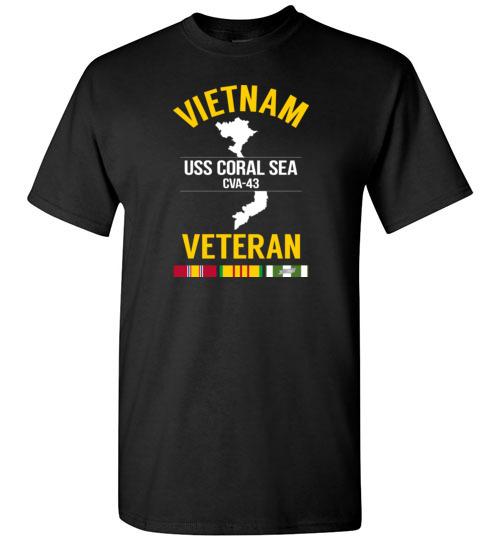 Vietnam Veteran "USS Coral Sea CVA-43" - Men's/Unisex Standard Fit T-Shirt